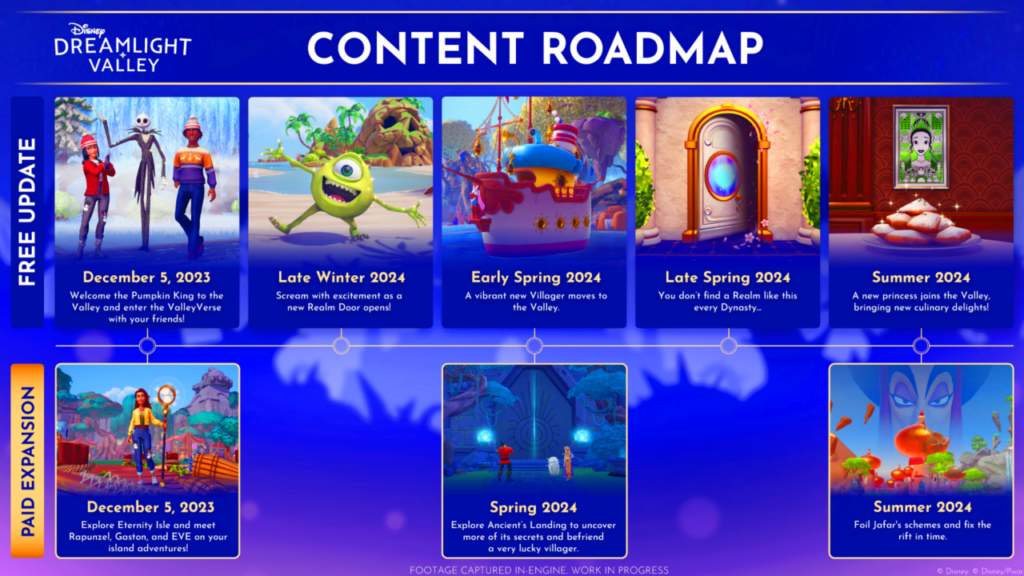 A Rift in Time Roadmap Disney Dreamlight Valley Dreamsnaps 22 05 2024 Mulan kommt ins kostenlose Update Juni 2024 herein.