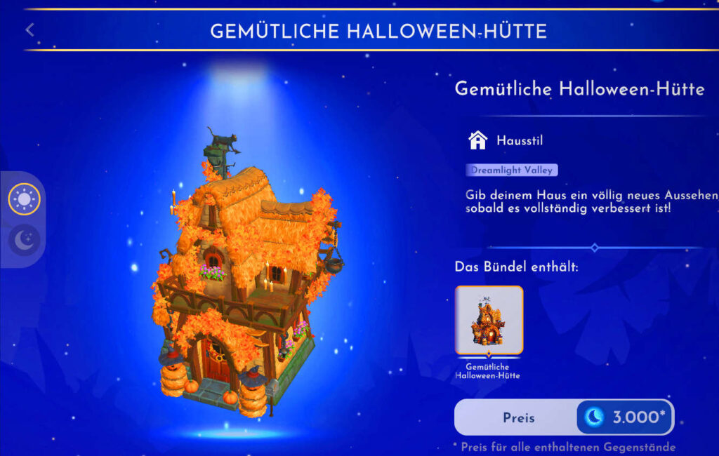 2102 Disney Dreamlight Valley Premium Shop Gemütliche Halloween Hütte 29.10.2024