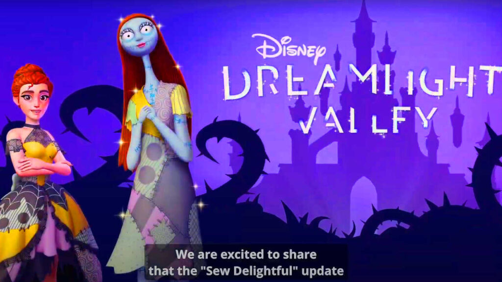 Sally, die Freundin von Jack Skellington, aus dem Disney Film Nightmare before Christmas kommt ins Disney Dreamlight Valley